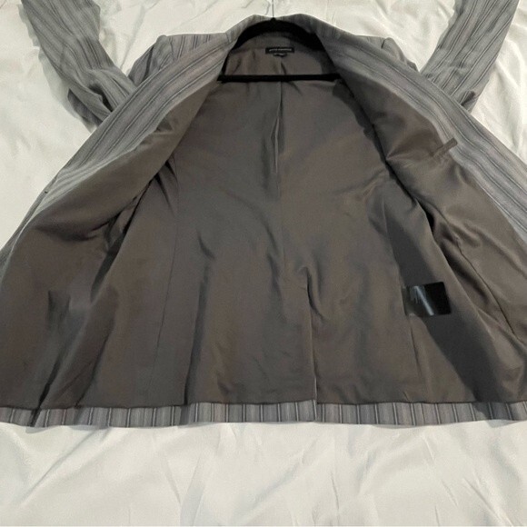 Club Monaco Women's Borrem Blazer Wool Blend Suit Jacket Size 10 Grey Blue - Picture 7 of 15